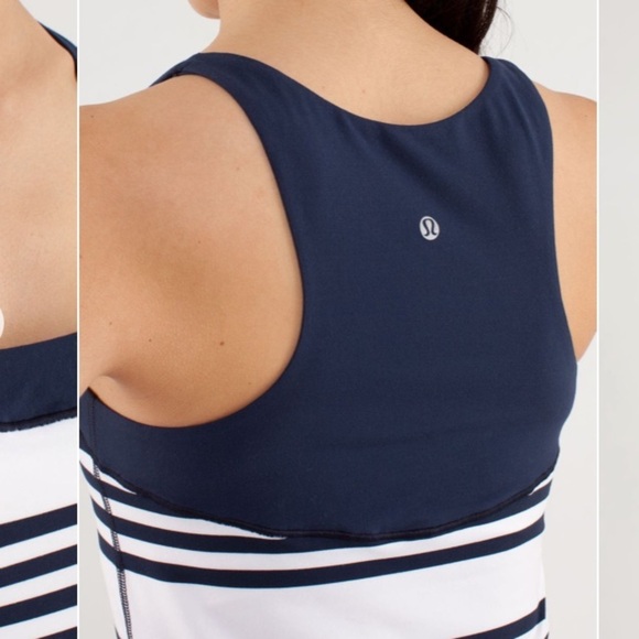Lululemon First Base Run Tank Ocean Quiet Stripe - Picture 6 of 6